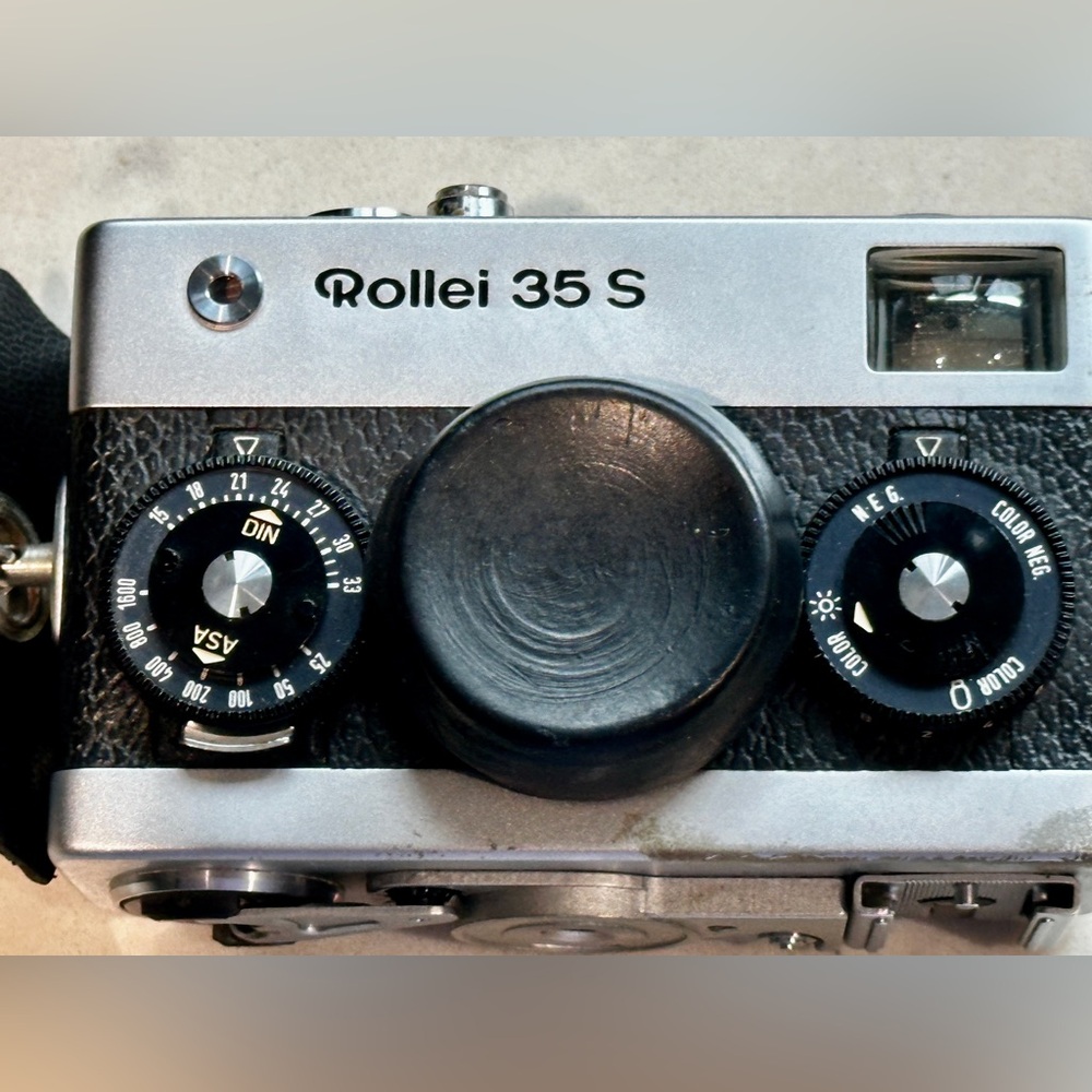 vintage Rollei 35S camera & accessories
